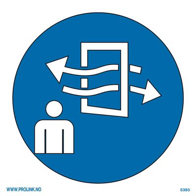 Ventiler før og under opphold - PVC