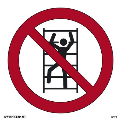 Klatring forbudt - PVC