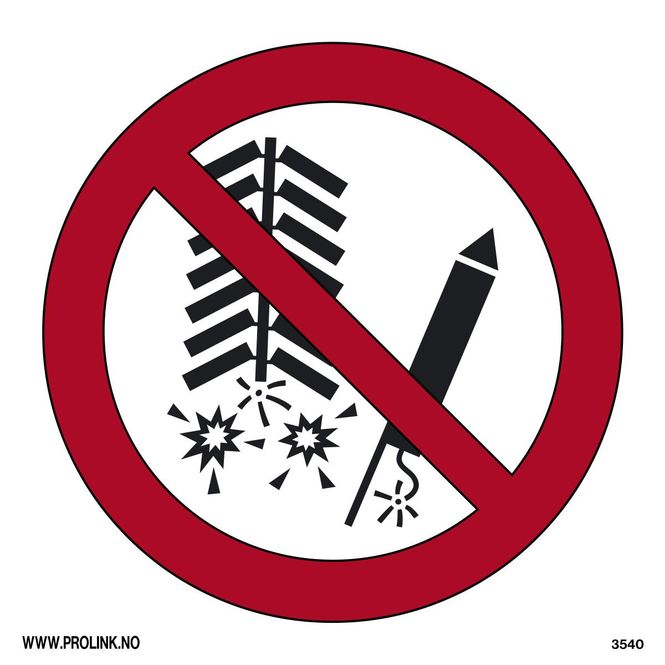 Hovedbilde Fyrverkeri forbudt - PVC
