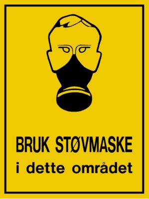 Advarsel - Bruk støvmaske