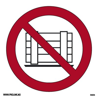 Blokkering forbudt - PVC