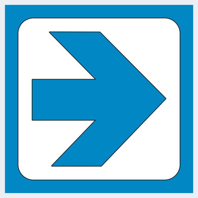 Hovedbilde Pil, rett - PVC