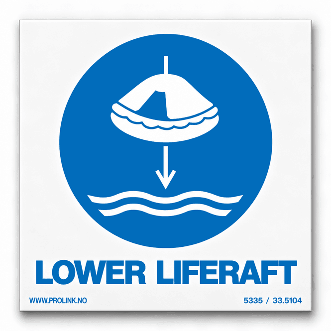 Hovedbilde Lower liferaft to water