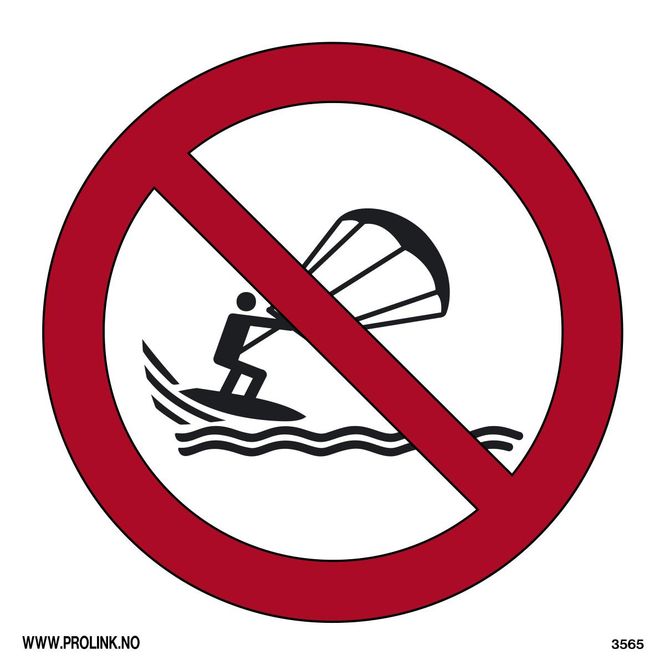 Hovedbilde Kiting forbudt - PVC