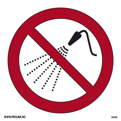 Ingen spruting med vann - PVC