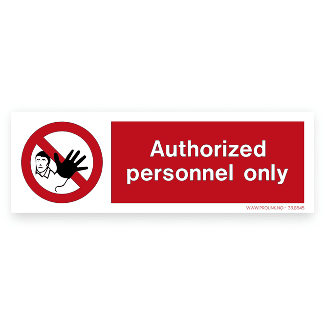 Hovedbilde Authorized personnel only