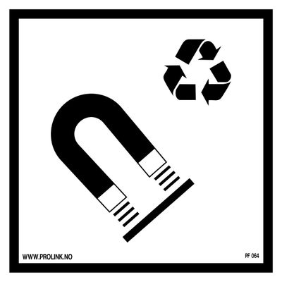 Resirkulering - magnetiske metaller - PVC