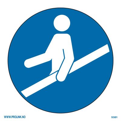 Benytt håndløper - PVC