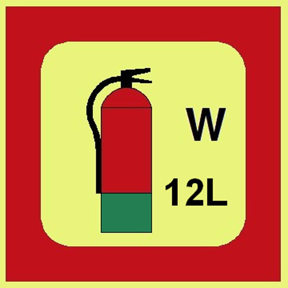 Fire Extinguisher - W  12L - Pro 8
