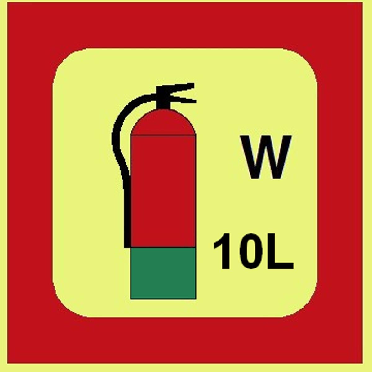 Fire Extinguisher - W  10L - Pro 8