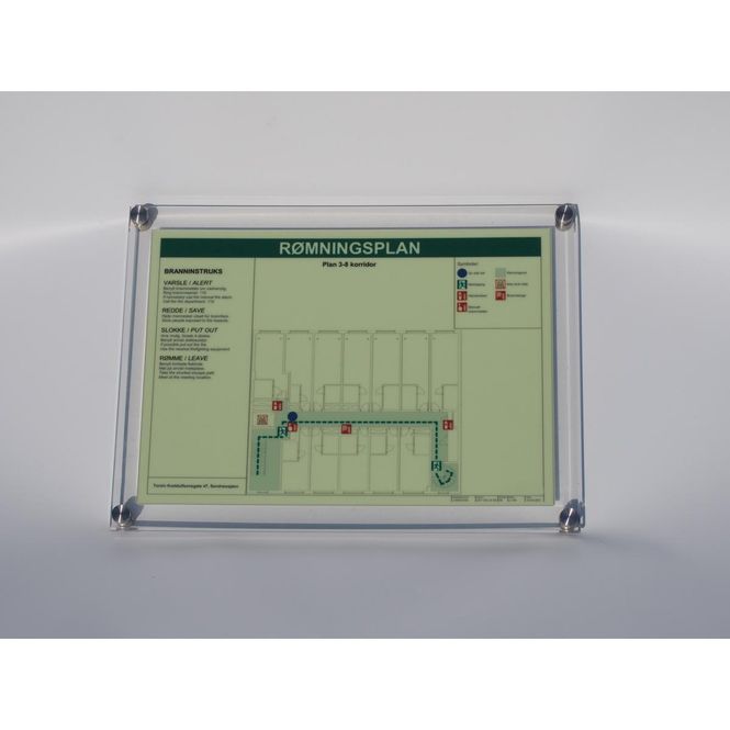 Hovedbilde Prolink® rømningsplan - Akryl