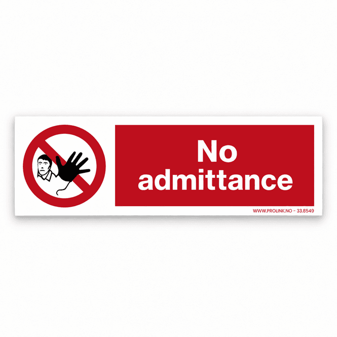 Hovedbilde No admittance