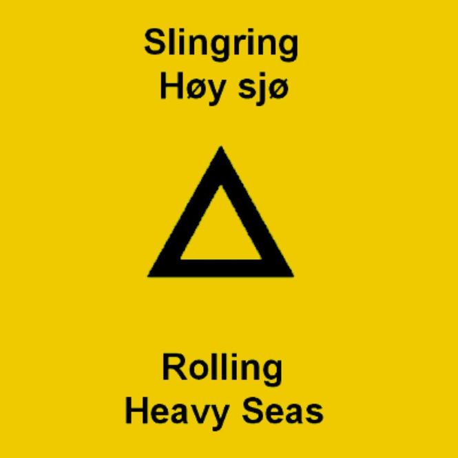 Hovedbilde Warning - Rolling heavy seas - NO/EN