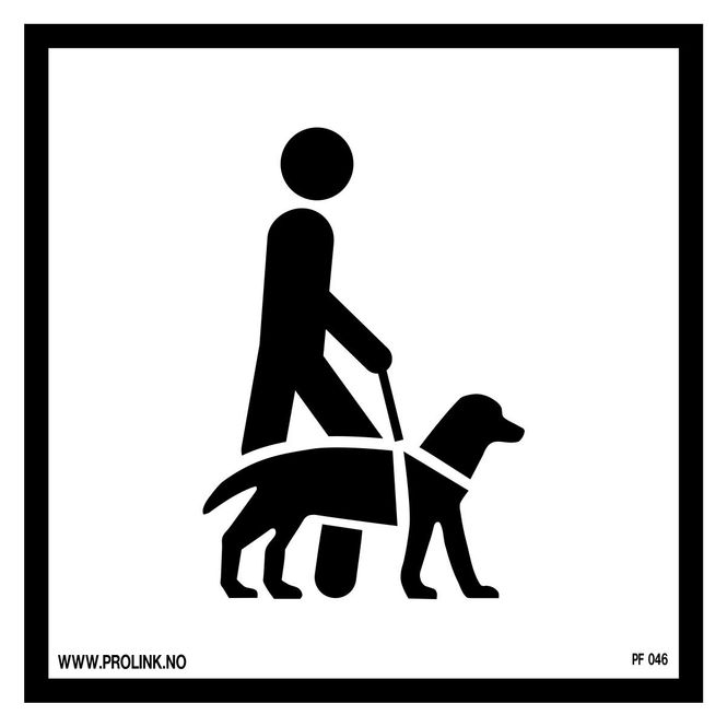 Hovedbilde Tilgjengelighet - førerhund - PVC