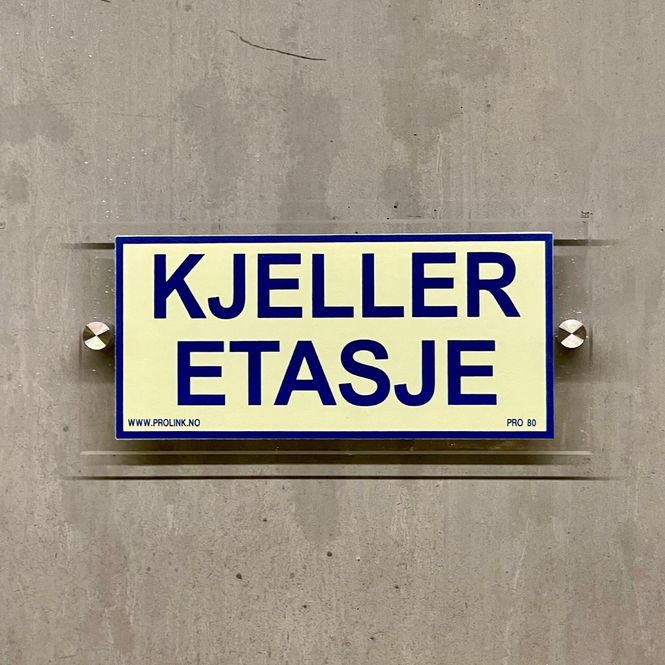 Hovedbilde Etasjeskilt i akryl