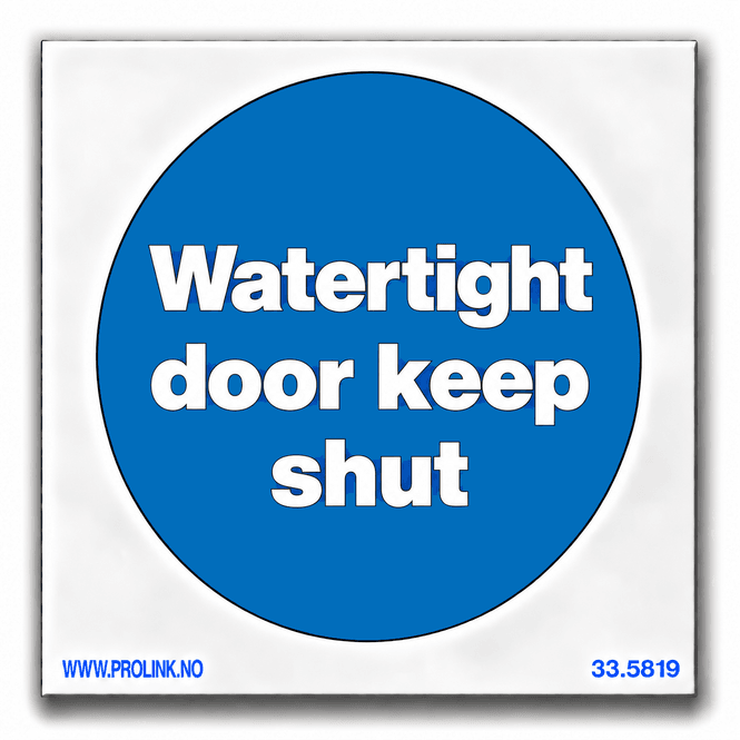 Hovedbilde Watertight door keep shut
