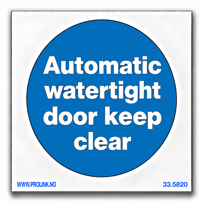 Hovedbilde Automatic watertight door keep clear
